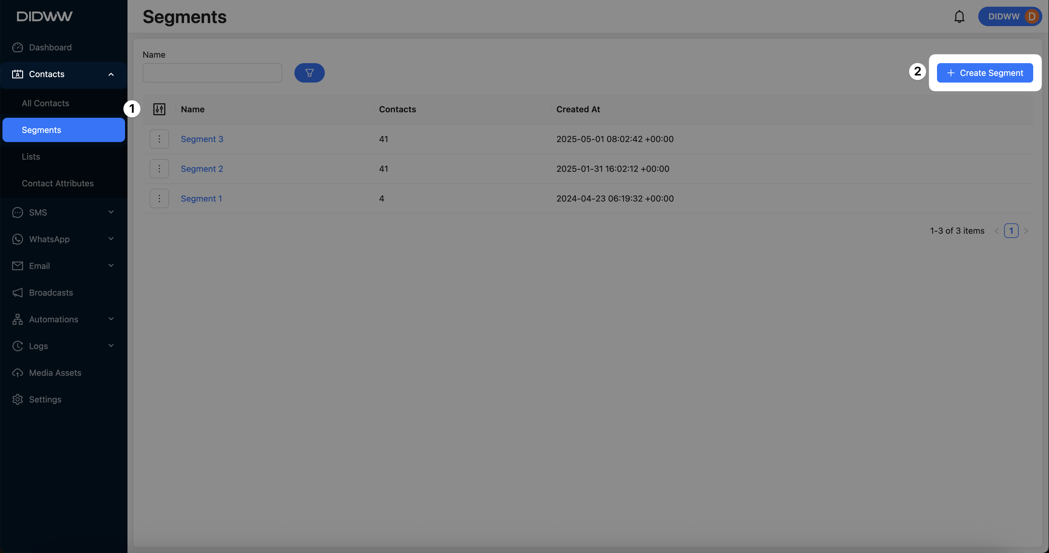 Create Segment