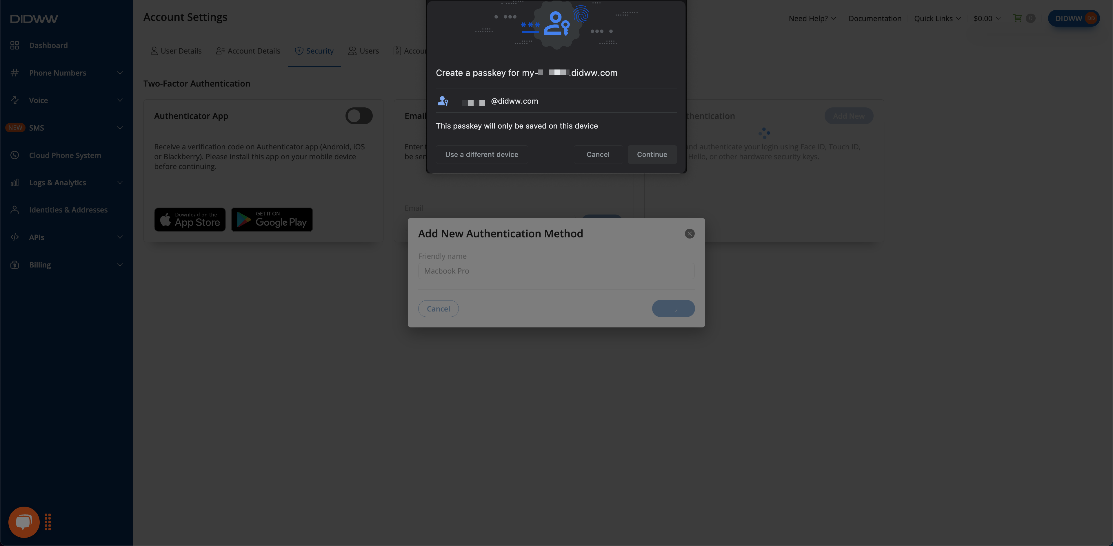 Confirm Registration.