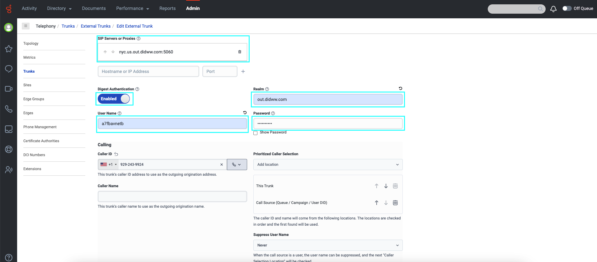 Genesys Cloud CX — DIDWW documentation